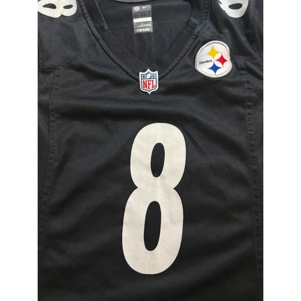 Pittsburg Steelers Pickett #8 Nike Jersey Boys Medium Black Short Sleeve. - Picture 2 of 11